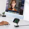 „Ugreen W702 3in1“ indukcinis įkroviklis su „MagSafe“ / „Qi2“ ir USB-C prievadu telefonui / ausinėms – juodos spalvos