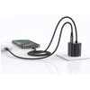 Laidinis įkroviklis USAMS JC Series CC261 20W GaN Mini Fast Charger 2xUSB-C juodos spalvos