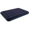 Oem Inflatable double travel mattress with velvet finish + inflating pump 67002 mėlynas