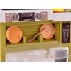 Jokomisiada Interactive kitchen Žalias light sound steam + dishes 55pcs ZA5292