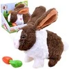 Jokomisiada Interaktyvus gyvūnų traškus Hopping Bunny + morka ZA2685