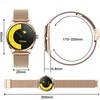 Išmanusis laikrodis TITMO O-170 (AMOLED, bluetooth call, stainless steal auksinis mesh strap) auksinis