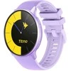 Išmanusis laikrodis TITMO O-200 (GPS, AMOLED, bluetooth call, silicone strap) lavender