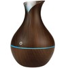 IVY D2 3in1 Aromātu Difuzors - Mitrinātājs - 1.5W Nakts atmosfēras USB lampa 11cm / 300ml Tumšs koks