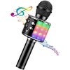 iWear M85 Karaoke Mikrofonu Bērniem un Pieaugušajiem Ar Efektu un Skaļruņiem &amp; Rekodu Micro SD USB Bluetooth Melns