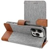 Dėklas Oem Flip case for iPhone 16 PRO MAX Jeans Book pilka