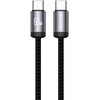 Jellico B27 USB-C - USB-C PD 60W kabelis 1m juodos spalvos