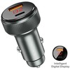 Jellico F13 52.5W Metāla Divu portu Auto Ātrais Adaptīvās Lādētājs USB QC 22.5W + PD USB-C 33W Sudraba