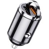 Jellico F6 38W Nano Mini Metāla Auto DC 12-24V Divu Portu PD 20W USB-C + USB QC 18W Ātrais Lādētājs Melns