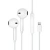 JELLICO su laidu ausinės EP2A Lightning su mikrofonu 1.2M Baltas