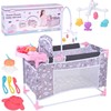 Jokomisiada 2-in-1 Sweet Dream Doll Set – Crib and High Chair ZA5918