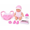Jokomisiada 20 cm Baby Doll in a Carrier with Pacifier, Bottle and Accessories ZA6332