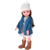 Jokomisiada 35cm AUTUMN doll with ruda hair in a coat and hat ZA6438