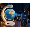 Jokomisiada 4-in-1 levitating globe, 360° rotation - LED lamp, BT speaker, clock ZA6313