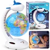 Jokomisiada 4-in-1 levitating globe, 360° rotation - LED lamp, BT speaker, clock ZA6313