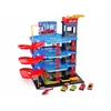 Jokomisiada 4-Level Parking Garage Lift Car Wash Toy Cars Helicopter Ramps ZA6198
