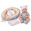 Jokomisiada 40 cm Baby Doll with Nest, Pillow and Blanket – Pretend Play Set