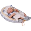 Jokomisiada 40 cm Baby Doll with Nest, Pillow and Blanket – Pretend Play Set