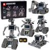 Jokomisiada 5-in-1 Remote Controlled Building Blocks - Build ROBOTS and Bring Them to Life! RC0742