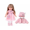 Jokomisiada Adorable 43 cm Doll with Long Hair, Rožinė Dress and Jacket ZA6442