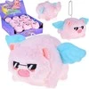Jokomisiada Adorable Plush Pig Keychain with Spinning Tail ZA5680