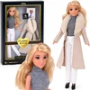Jokomisiada Anlily Classic Style Doll - Brown Coat and Juodas Dress ZA6233
