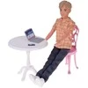 Jokomisiada Anlily Large set DOLL FAMILY Kitchen and furniture + school and work ZA5699