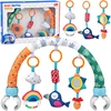 Jokomisiada Baby Toy Arch with Rattles for Strollers, Car Seats and Bouncers ZA6298