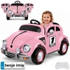 Jokomisiada Baterija-powered car for children, pink retro, rocking effect, PA0349