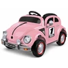 Jokomisiada Baterija-powered car for children, pink retro, rocking effect, PA0349