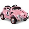 Jokomisiada Baterija-powered car for children, pink retro, rocking effect, PA0349