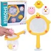 Jokomisiada Bath toys FISHING 3 rubber animals without a hole + strainer ZA5924