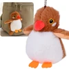 Jokomisiada Brown Kazik Plush Bird with Squeaker and Pendant, 13 cm ZA6426