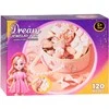 Jokomisiada Charming jewelry box made of eco-leather with a mirror and hair accessories ZA5737