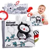 Jokomisiada Contrast sensory book ANIMALS with protruding elements and rustling ZA6599