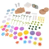 Jokomisiada Creative Flower-Making Kit 96 Pieces with Flower Maker, Vase and Bouquet Accessories ZA6200