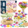 Jokomisiada Creative Flower-Making Kit 96 Pieces with Flower Maker, Vase and Bouquet Accessories ZA6200