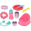 Jokomisiada Deluxe Baby Doll Set with Stroller, Crib, Play Mat and Accessories – 17 pcs ZA5916