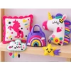 Jokomisiada DIY sewing and gluing kit with 5 felt ornaments UNICORN ZA6590