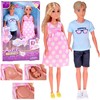 Jokomisiada Doll family set: mom, dad, pregnant doll, baby, newborn ZA5700