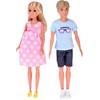 Jokomisiada Doll family set: mom, dad, pregnant doll, baby, newborn ZA5700