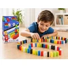 Jokomisiada Domino Set for Kids 100 Pieces Colorful Blocks Educational Building Toy ZA6290