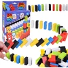 Jokomisiada Domino Set for Kids 100 Pieces Colorful Blocks Educational Building Toy ZA6290