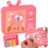 Dėlionė Jokomisiada Double-Sided Sensory Puzzle Bunny Sliding Puzzle Color Maze for Kids ZA6425