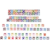 Jokomisiada EDUCATIONAL magnetic blocks - learning to count, letters, clock 35pcs ZA6603