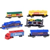 Jokomisiada Electric Train Set Car Carrier 4 Cars 5 Wagons 762 cm Track RC0802