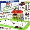 Jokomisiada FARM ANIMALS SERIES Barn with road + tractor, figures and accessories ZA5687