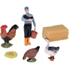 Jokomisiada FARM ANIMALS SERIES Farmer and birds set - hen, rooster, goose ZA6404 C