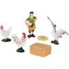 Jokomisiada FARM ANIMALS SERIES Farmer and birds set - hen, rooster, goose ZA6404 B