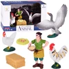 Jokomisiada FARM ANIMALS SERIES Farmer and birds set - hen, rooster, goose ZA6404 B
